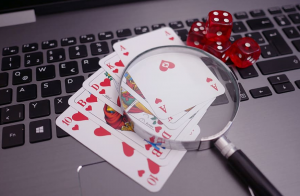 cards and a magnifier